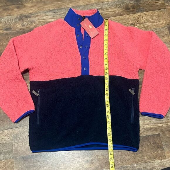 Southern Marsh 1/4 snap up navy Sherpa size medium - Picture 2 of 4